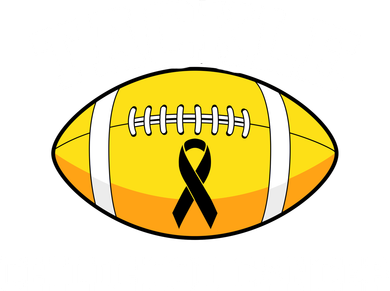 Tackle Childhood Cancer Football Logo Baby Bodysuit